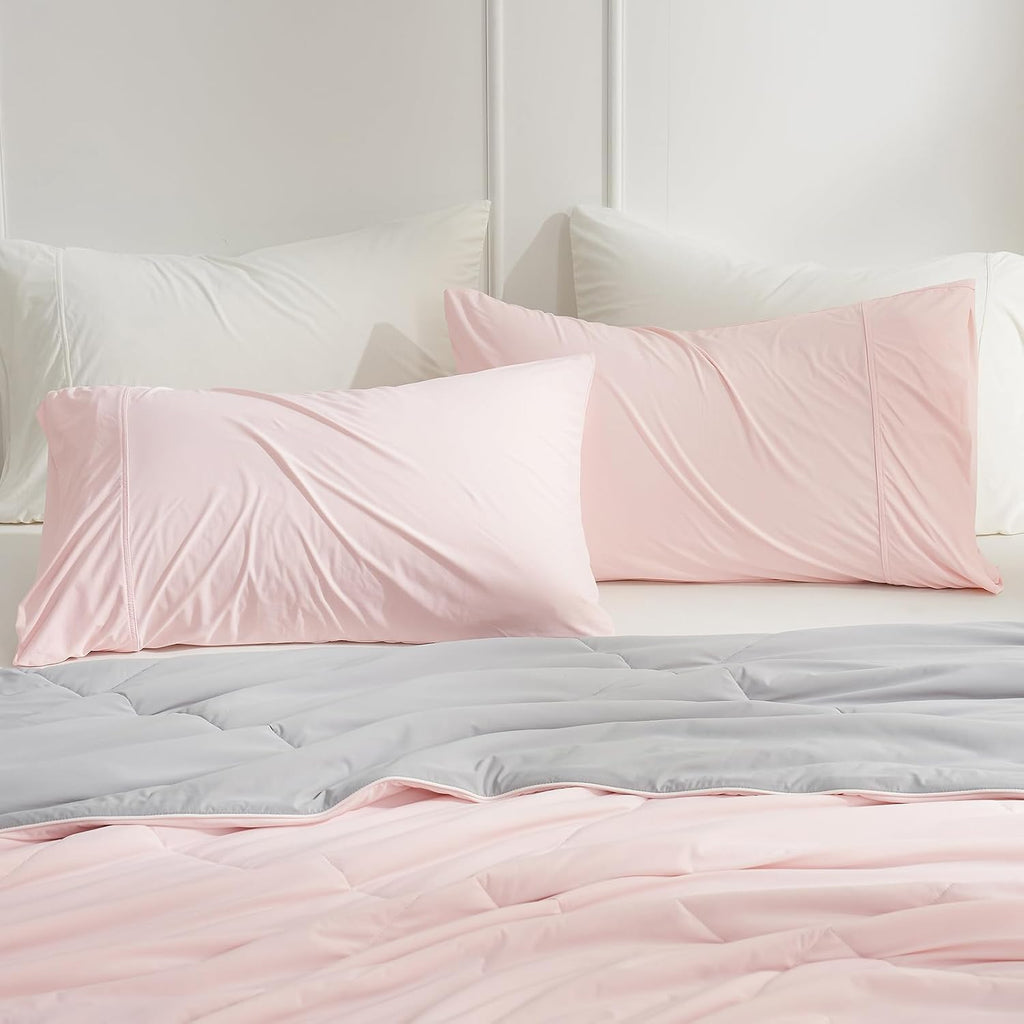 CozyBliss Cozy Bliss 2pcs Cooling Pillow Cases Set for Hot Sleepers & Night Sweats, Q-Max 0.5 Silky Wrinkle-Free Pillow Covers with Envelop…