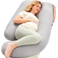 Momcozy Pregnancy Pillows for Sleeping, U Shaped Full Body Pillow for Pregnancy Women with Removable Jersey Cotton Cover, 57 Inch…