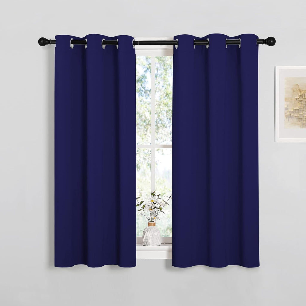 NICETOWN Blackout Draperies Curtains, All Season Thermal Insulated Solid Grommet Top Blackout Curtains/Drapes for Kid's Room (Royal Blue…