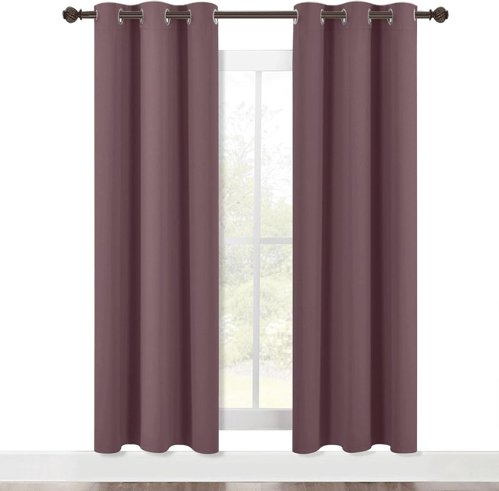 NICETOWN Modern Blackout Curtains Noise Reducing, Thermal Insulated and Privacy Room Darkening Drape Panels for Boy's Guest Room Door…