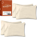 TEXAS LINEN CO. 100% Egyptian Cotton King Pillow Cases Set of 4 - Luxury Texan Talkin' Collection 600 Series Cotton King Pillowcases…
