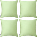 Thmyo 4-Pack 100% Cotton Comfortable Solid Decorative Throw Pillow Case Square Cushion Cover Pillowcase Sublimation Blank Pillow Covers DIY…