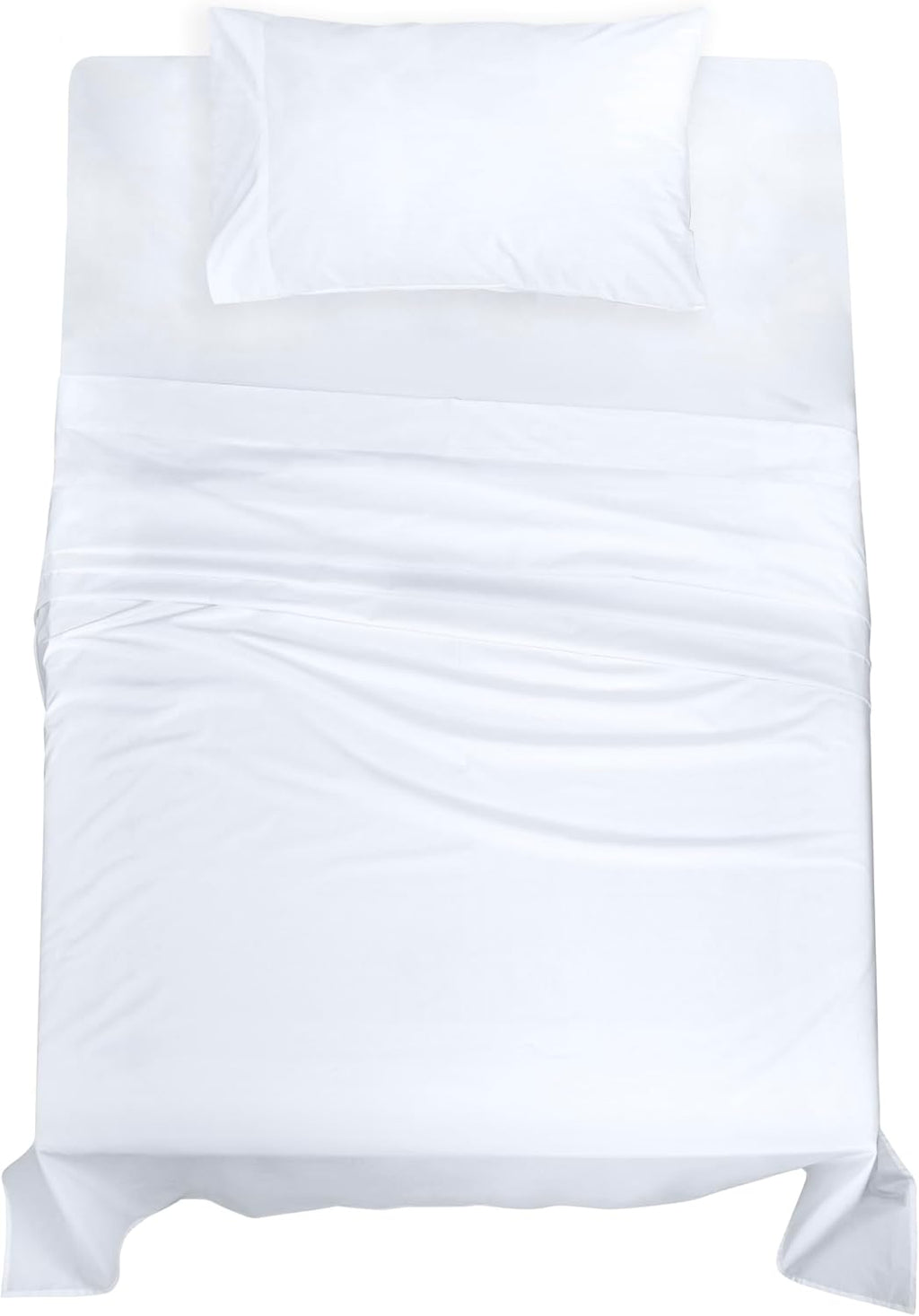 Royalelinens ROYALE LINENS 100% Organic Cotton Twin XL Sheet Set - Percale Weave - 3 Pieces Set - 1 Flat, 1 Deep Pocket Fitted Sheet and 1…