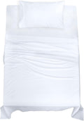 Royalelinens ROYALE LINENS 100% Organic Cotton Twin XL Sheet Set - Percale Weave - 3 Pieces Set - 1 Flat, 1 Deep Pocket Fitted Sheet and 1…