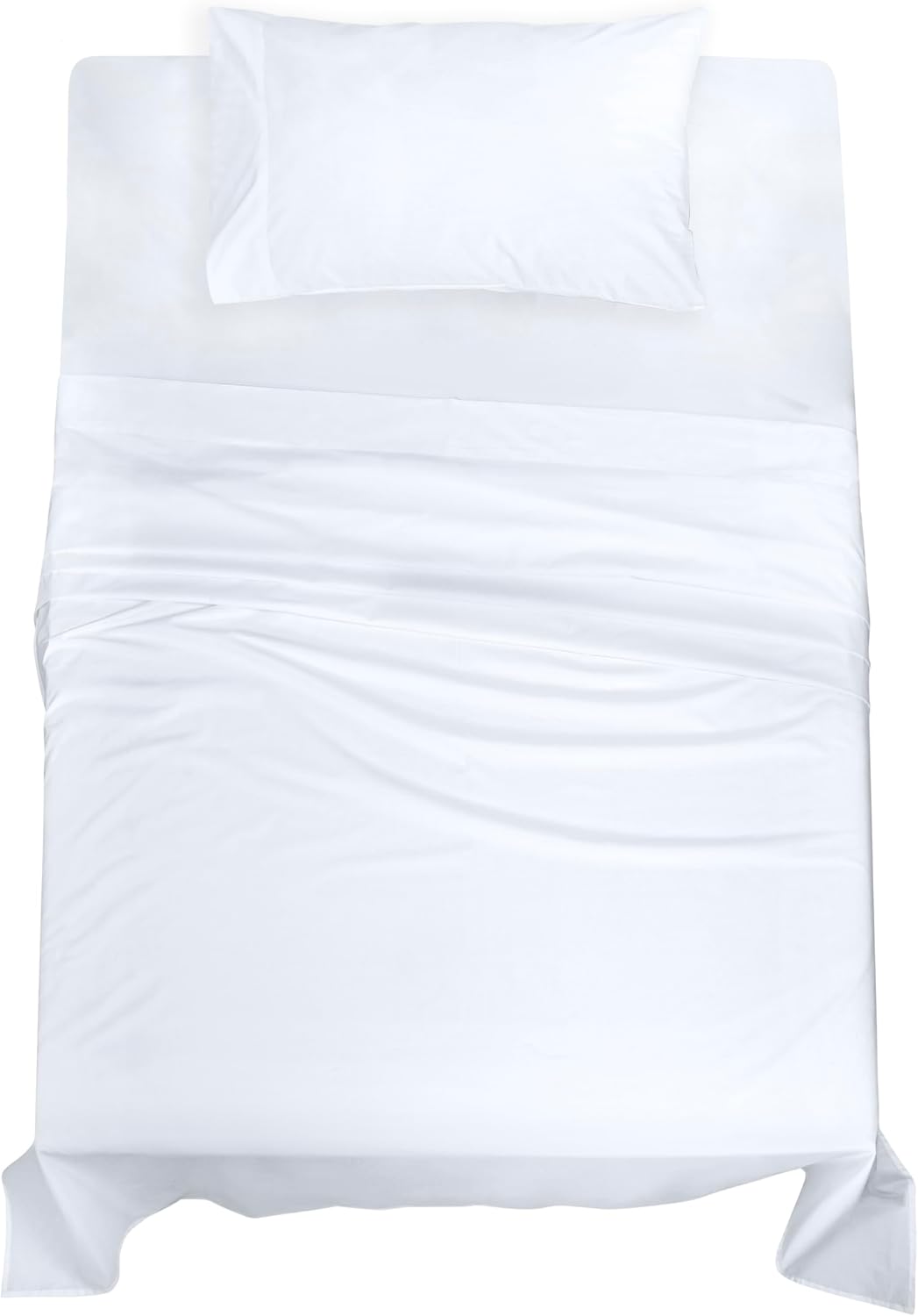 Royalelinens ROYALE LINENS 100% Organic Cotton Twin XL Sheet Set - Percale Weave - 3 Pieces Set - 1 Flat, 1 Deep Pocket Fitted Sheet and 1…