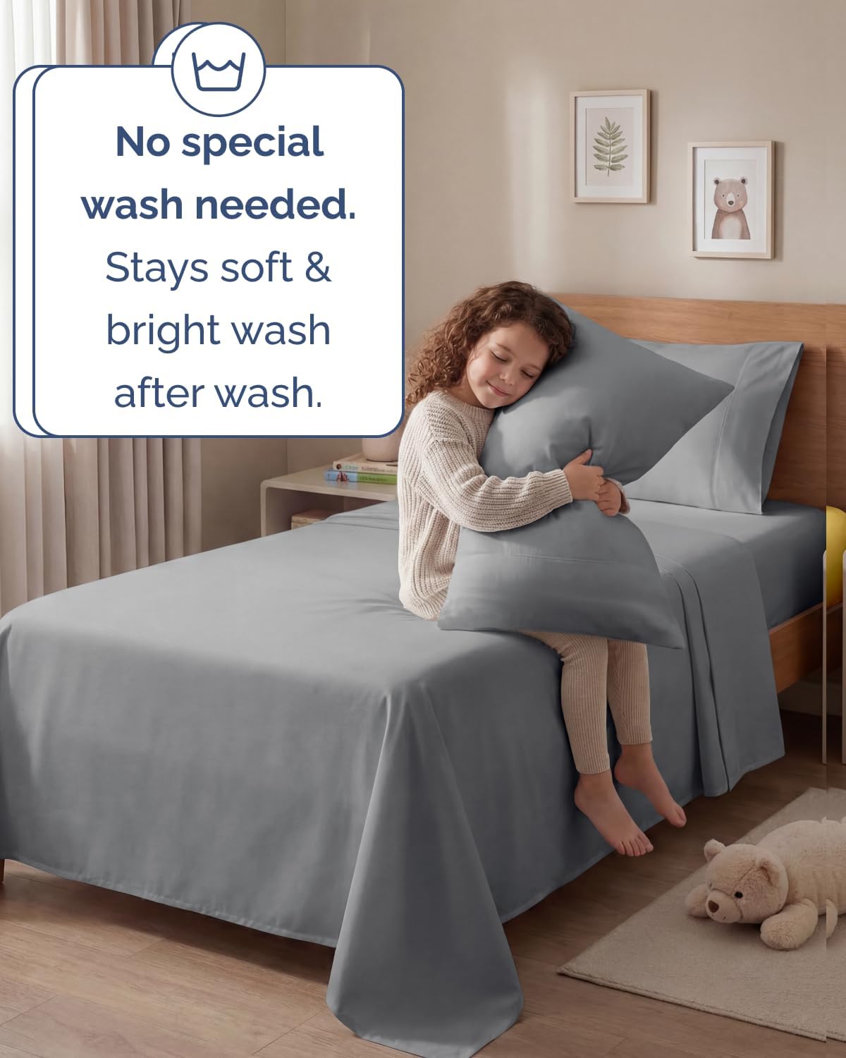 Twin 4 Piece Sheet Set - Comfy, Breathable & Cooling - Hotel Luxury Bedding for Women, Men, Kids, Teens & Children - 1 Flat & 1 Fitted…