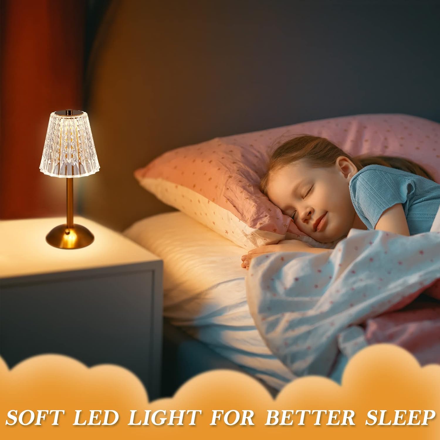 Liliful 2 Pcs Cordless Table Lamp Rechargeable Touch LED Small Gold Portable Battery Operated USB-c Desk Lamp 3 Color Dimmable for…