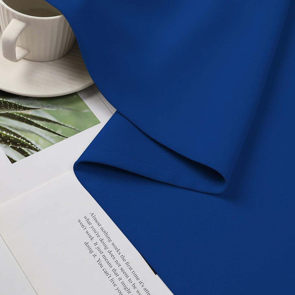 Cucraf Royal Blue Blackout Curtains 63 inch Length 2 Panels Set, Room Darkening Drapes for Living Room Bedroom, Thermal Insulated Light Blo…