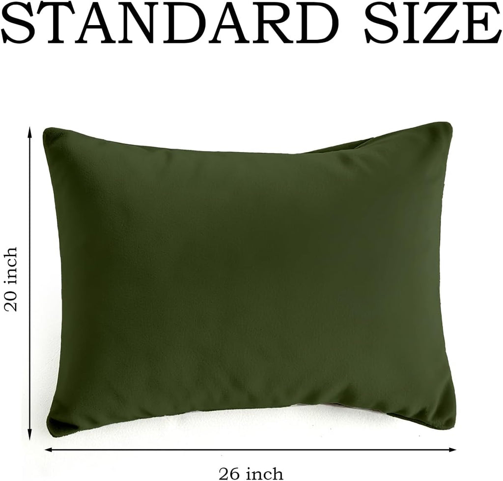 QJFabricCO Q&J Fabric Co.Bedding Pillow Cases Standard Size set of 2 Soft Brushed Microfiber Pillow Cover, Wrinkle-Free, Fade-Resistant, En…