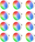 Plug in Night Light 12 Pack, Mni Night Lights with 4-Color Changing, Dusk to Dawn, 3 Brightness Levels, Ideal Dimmable Nightlight for…