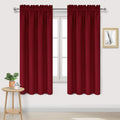 Dwcn Burgundy Room Darkening Blackout Curtains - Thermal Insulated Privacy Energy Saving Window Curtain Drapes 38 x 72 inch Length, Set of…