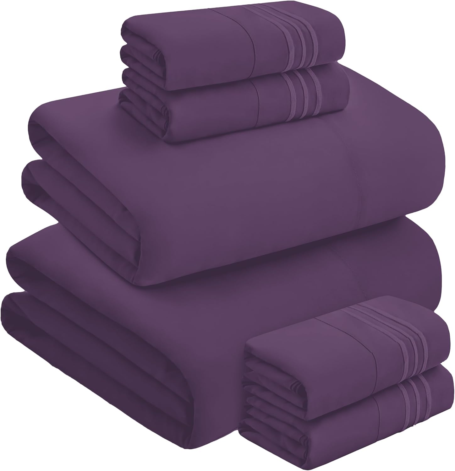 MocassiLuxuryBedding Mocassi Luxury 6-Piece Sheet Set, Ultra Soft 1800 Hotel Quality Microfiber Sheet Set, Fits Mattresses Up to 18 to 24 I…