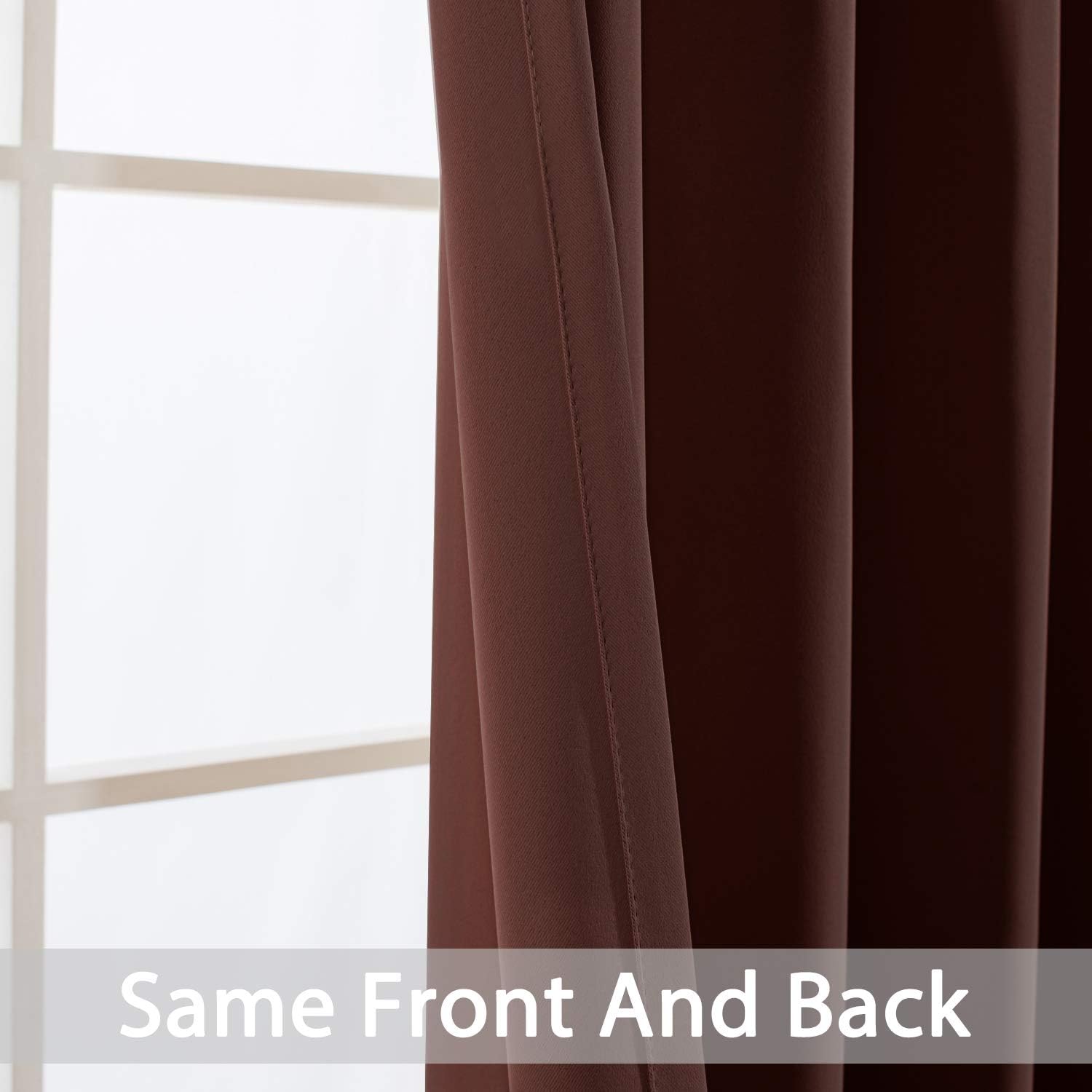 Yakamok Blackout Drapes for Sliding Glass Door - Thermal Insulated Door Blinds, Room Darkening Room Divider Window Curtain for…