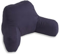 Greendale Home Fashions Cotton Duck Bed Rest Reading Pillow with Arms, Midnight