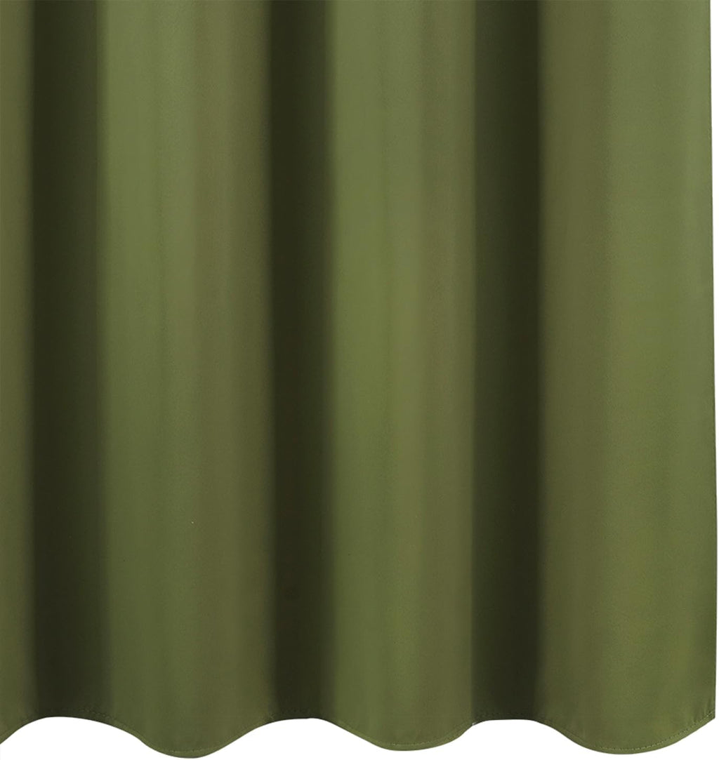 Lemomo Blackout Curtains 52 x 120 Inch Long Olive Green Curtains Set of 2 Panels Room Darkening Curtains for Bedroom and Living Room 120 In…