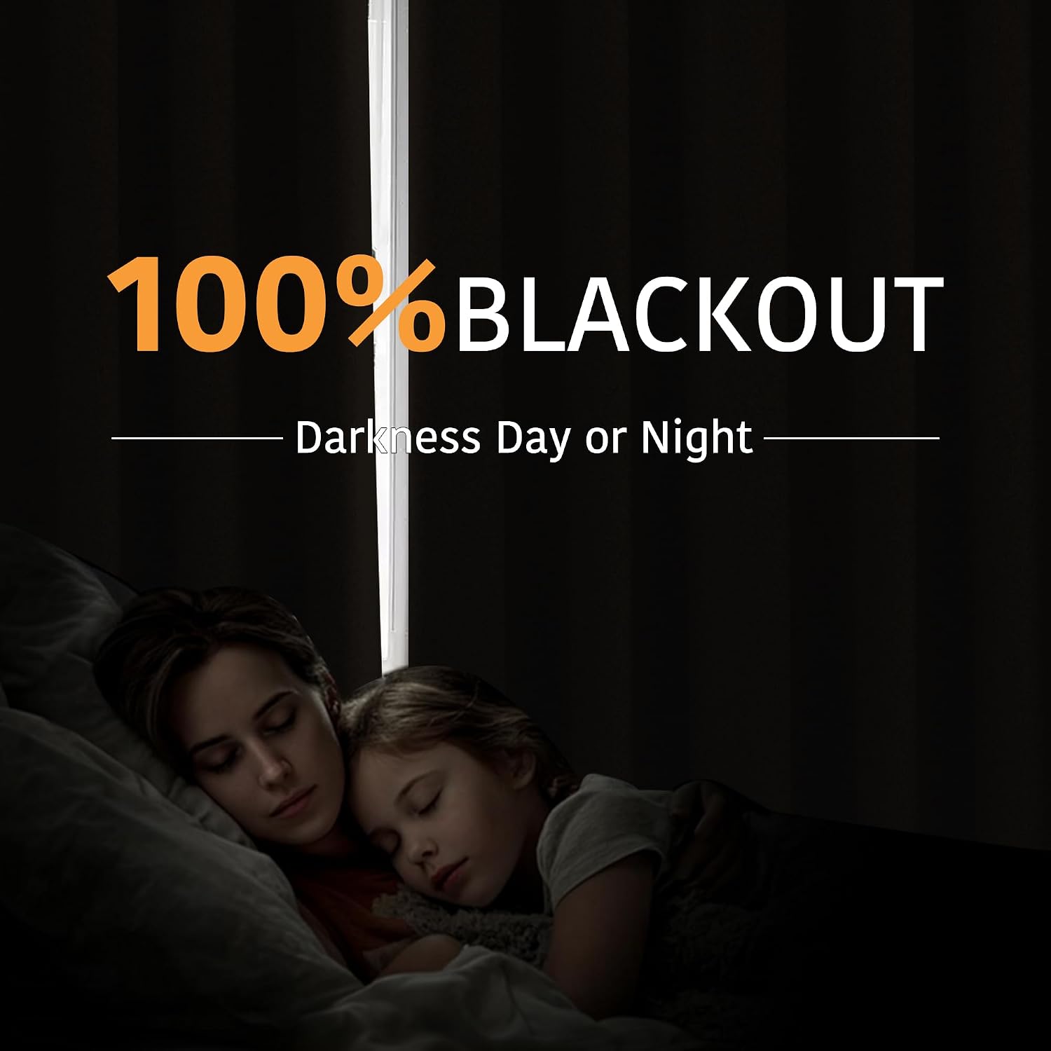 Rybhome RYB HOME Extra Wide 100% Blackout Patio Door Curtain 96 inch Long, Grommet Room Darkening Room Divider Drapes, Sliding Door Curtain…