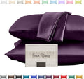 Elegantcomfort Elegant Comfort Silky and Luxurious 2-Piece Satin Pillowcase Set for Healthier Skin and Hair, Hidden Zipper Closure and Beau…