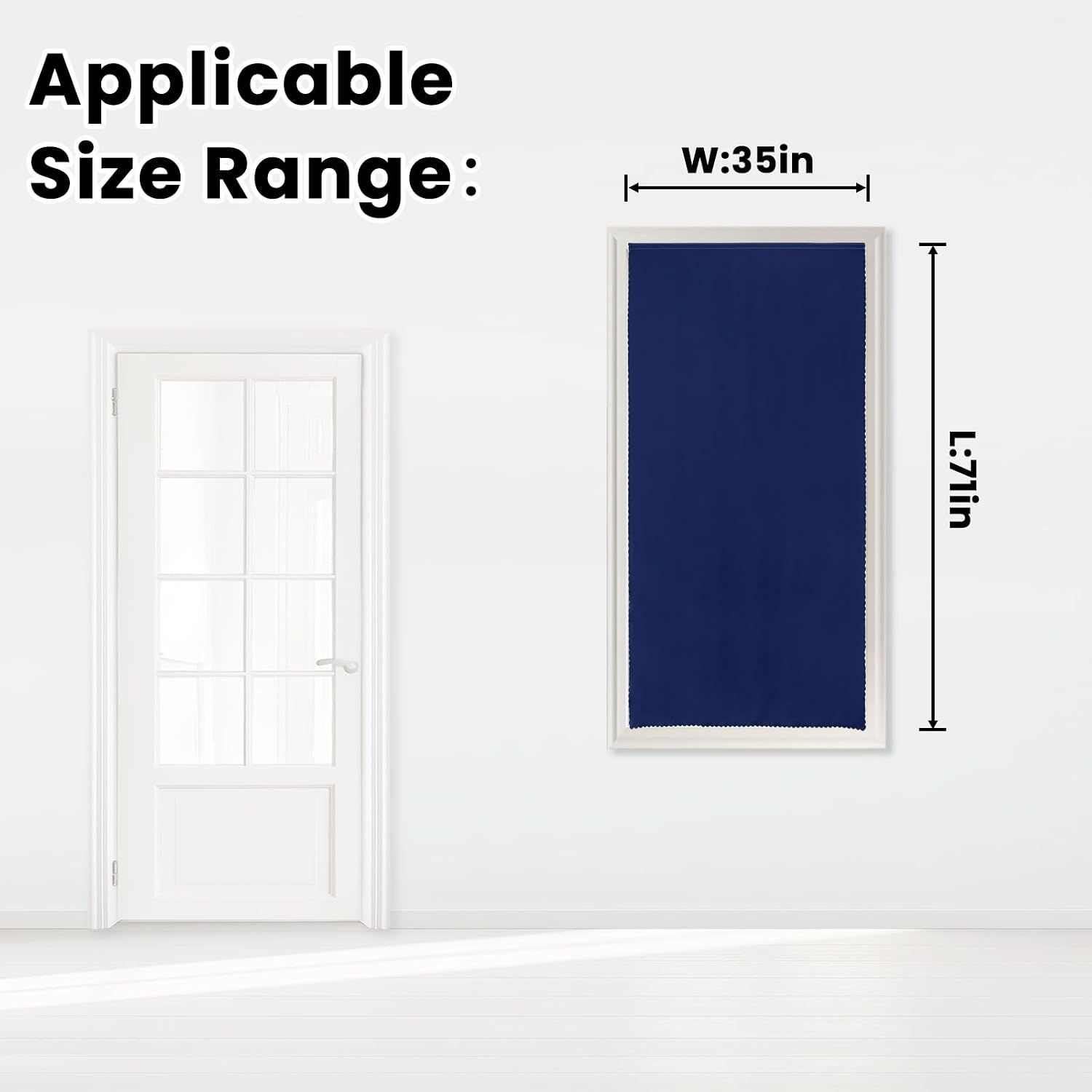 Self Adhesive Portable Blackout Curtains for Bedroom Easy to Install Window Thermal Lnsulated Kitchen Room Darkening Small Window…
