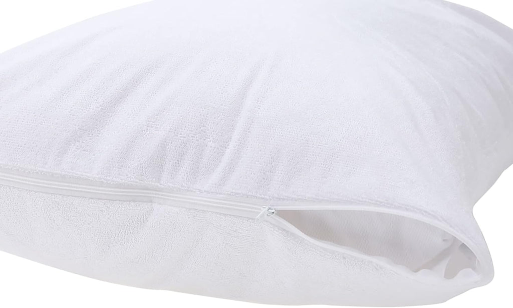 Kingnex 2 Pack Waterproof Feather Proof Toddler Pillow Protectors Drool Proof 13"x18" or 14"x19" or 12"x20" Pillow Cover for Baby Lumbar or…