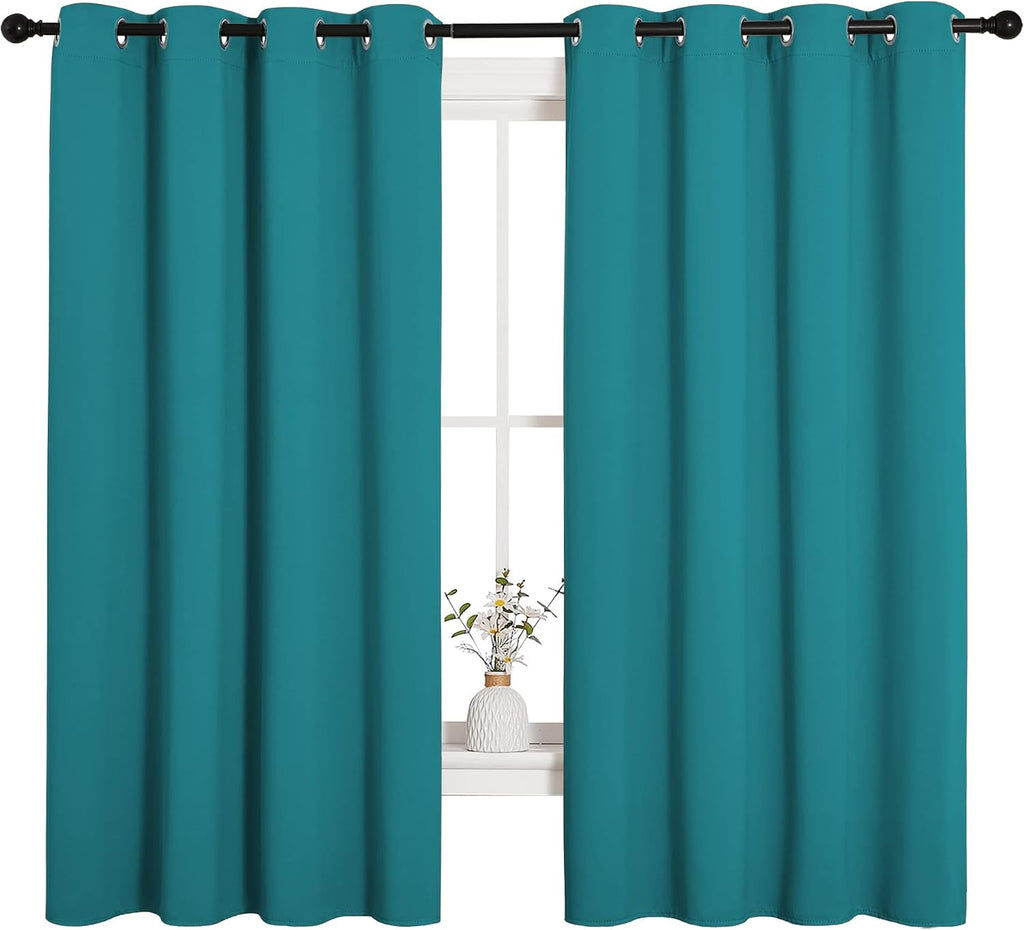 NICETOWN Room Darkening Curtains 68 inch Length 2 Panels, Thermal Insulated Grommet Blackout Curtains for Modern Casual Elegant Bedroom…