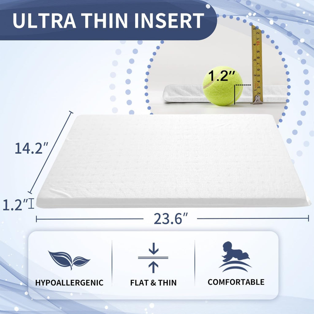 Adjustable Foam Pillow's One Layer - 1 Height 1.2'' Insert for Cervical Pillow to Raise Pillow Height, CertiPUR-US Flat Foam Piece, Ultra…