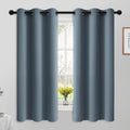 Yakamok 63 Inch Length Blackout Curtains for Bedroom, Room Darkening Thermal Insulated Solid Grommet Panels for Living Room(42Wx63L…