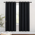 Nicetown Blackout Curtain Panels 72 inches Length - Light Reducing Thermal Insulated Solid Grommet Room Darkening for Bedroom/Night Shift (…
