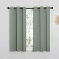 NICETOWN ROM Darkening Curtains 48 inch Length 2 Panels, Thermal Insulated Grommet Blackout Curtains for Modern Casual Elegant Bedroom…
