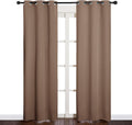 NICETOWN Window Draperies Blackout Curtain Panels, Window Treatment Thermal Insulated Solid Grommet Blackout Drapes for Bedroom (One…