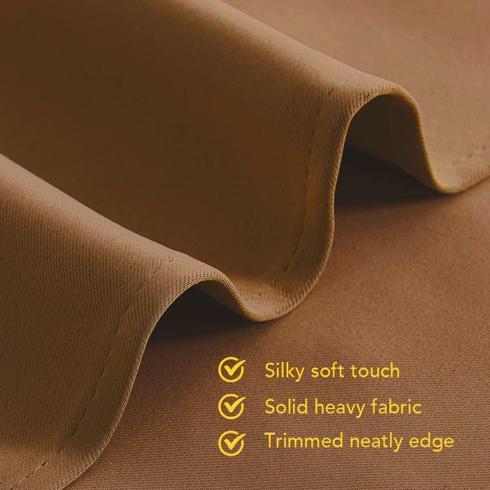NICETOWN Sleek Blackout Curtains 48 inches Length for Small Windows, Noise Reducing and Block Draft Panels for Door Doorway Laundry…