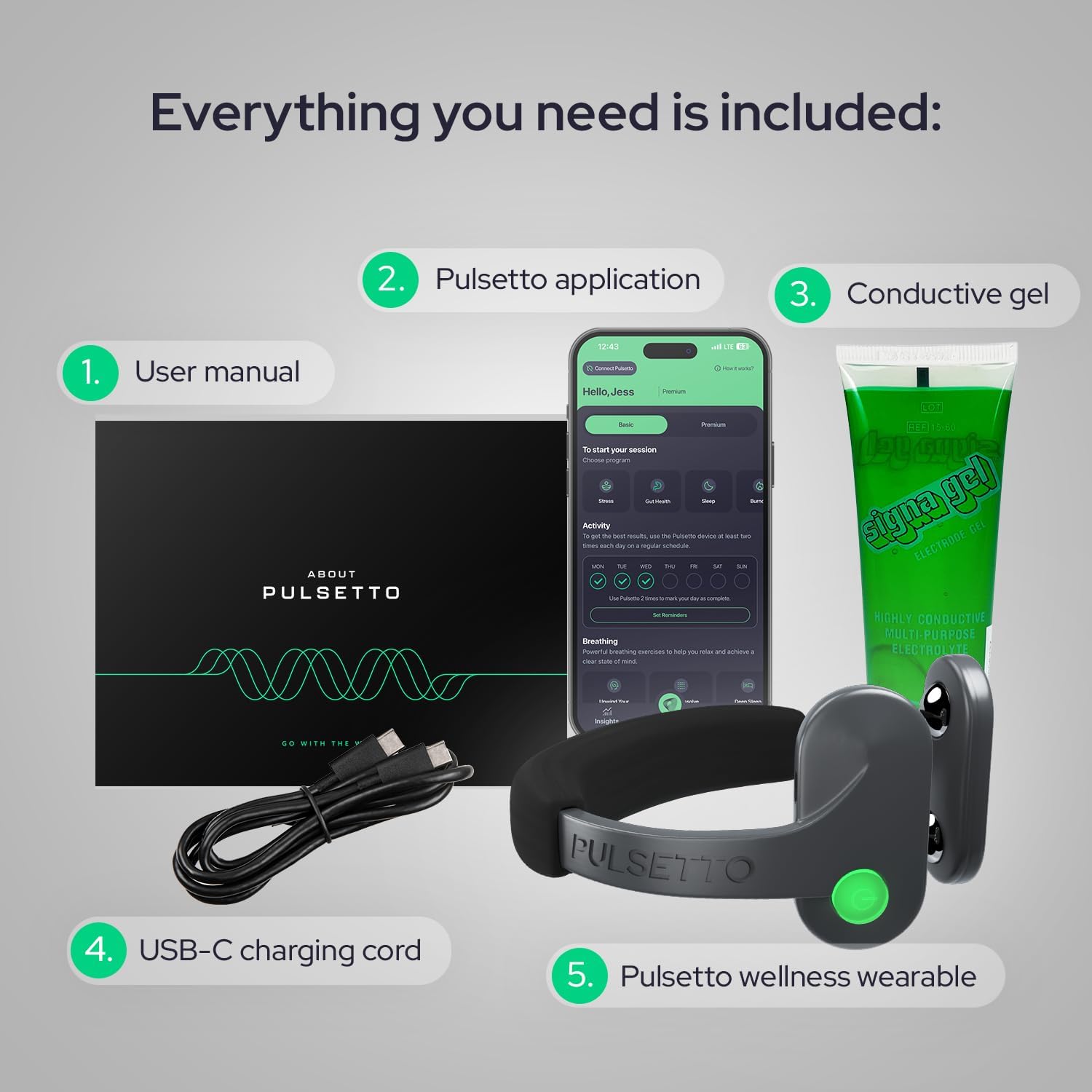 Pulsetto Lite (V1) comfort Wearable – Relaxation & Daily comfort Support Device 2.76 inches