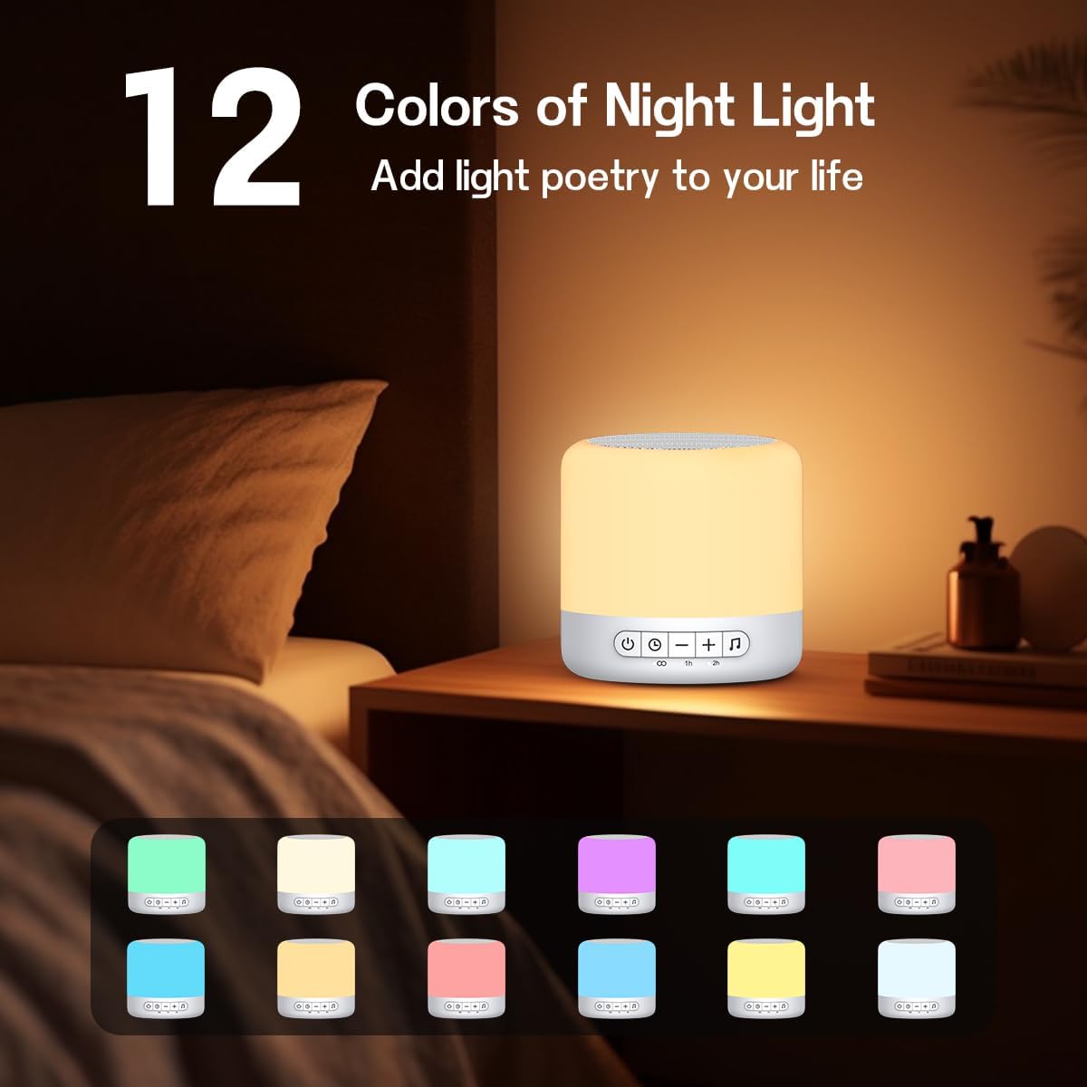 Easysleep Soundbar Speakers White Noise Sound Machine with 30 Sounds 12 Night Light 32 Volume 3 Timers Portable Sleep Machine for Office…
