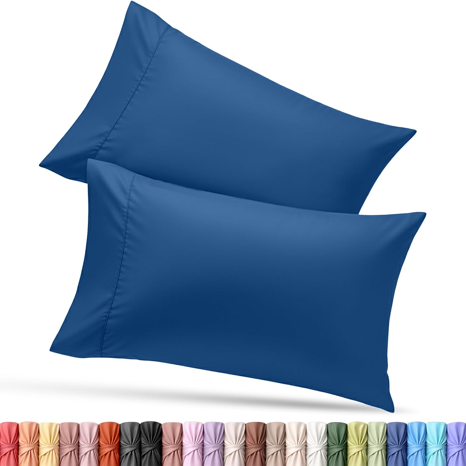 Utopiabedding Utopia Bedding Queen Pillow Cases - 2 Pack - Envelope Closure - Soft Brushed Microfiber Fabric - Shrinkage and Fade Resistant…