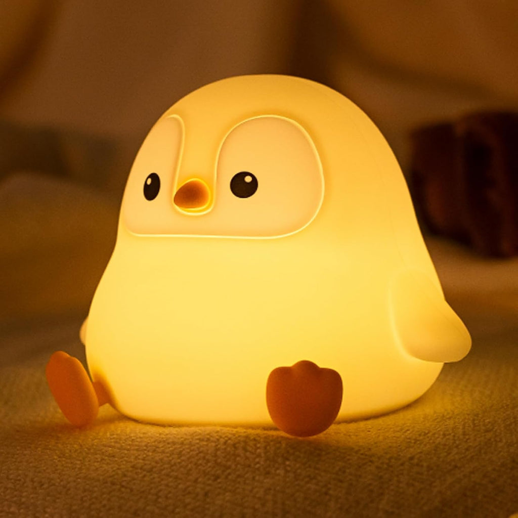 Atsuinightlight ATSUI Penguin Night Light, LED Squishy Novelty Animal Night Lamp, Food Grade Silicone, 2 Level Dimmable, Nursery Nightlight…