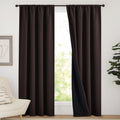 Nicetown Cold Reducing Thermal Curtains, Full Blackout Curtains 84 Inches Long for Dining Room, Soundproof Window Treatment Drapes for Hall…