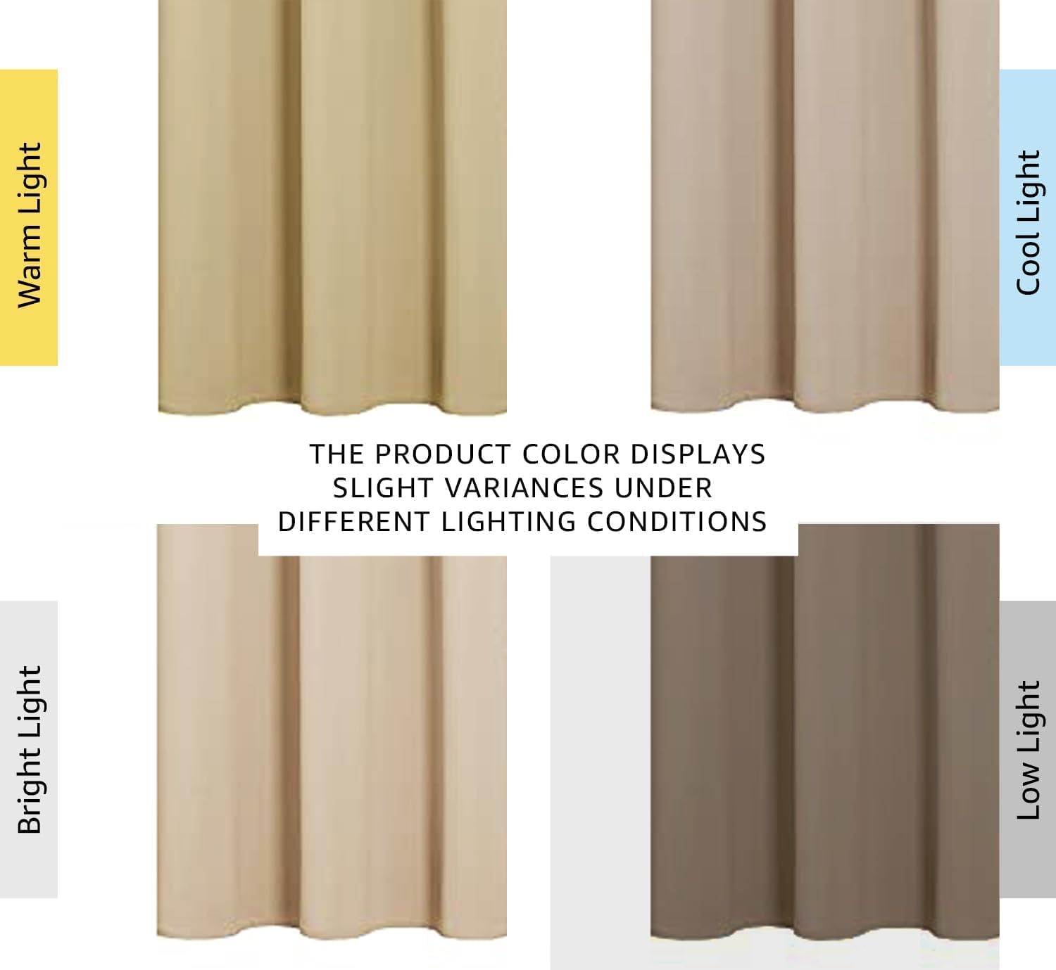 NICETOWN Room Darkening Curtain Panels for Cafe, Thermal Insulated Grommet Room Darkening Draperies/Drapes for Window (Biscotti Beige, 2…