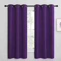 NICETOWN Kitchen Short Blackout Curtains, Home Decoration Thermal Insulated Solid Ring Top Blackout Curtains/Drapes for Bedroom(Set of 2…
