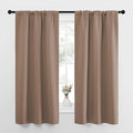 NICETOWN Kitchen Window Blackout Curtains - Window Treatment Thermal Insulated Rod Pocket Small Blackout Draperies/Drapes for…