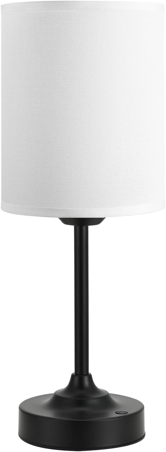 Touch Control Cordlss Table Lamp, USB-C Rechargeable Lamp with Stepless Dimming, 4000mAh Battery Operated Bedside Lamp for Bedroom…