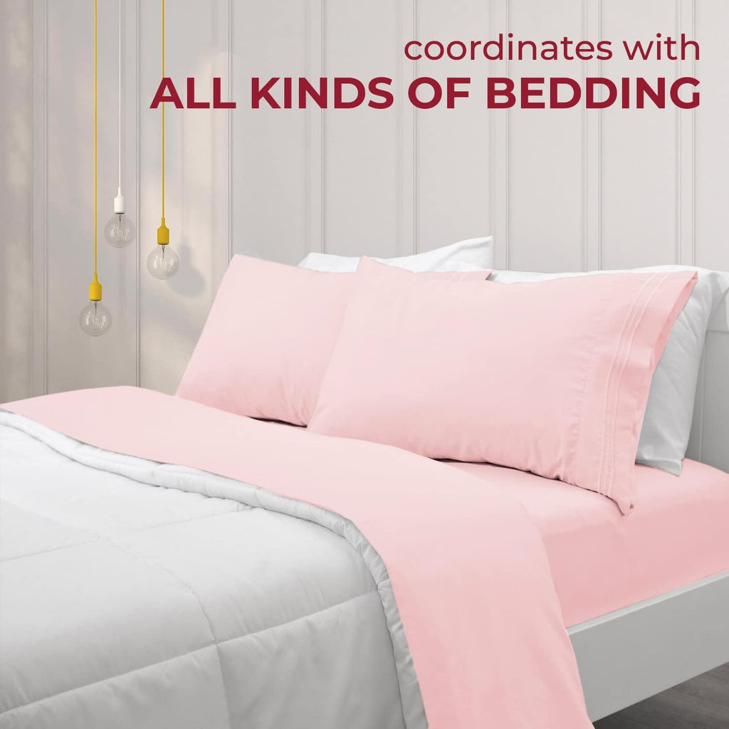 Mellanni Pillow Cases - Luxury, Extra Soft, Cooling Pillow Covers - 2 PC Iconic Collection Pillowcases - Envelope Closure (Standard/Queen 2…