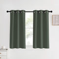 NICETOWN Dark Mallard Blackout Curtain Panels for Bedroom, 2 Panels, W34 x L40-inch, Thermal Insulated Grommet Top Blackout Draperies and…