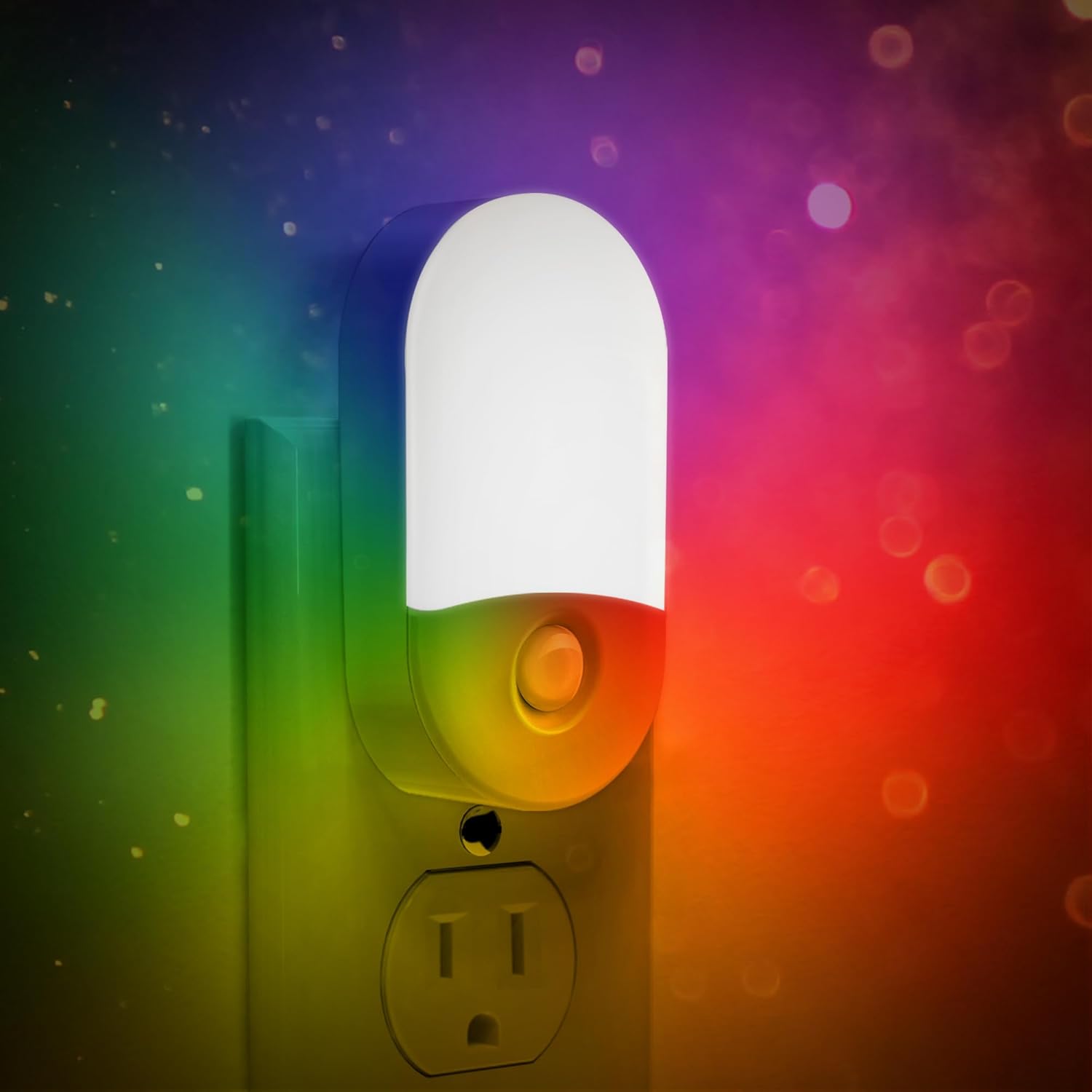 L LOHAS LED Night Light for Kids [2 Pack], 8-Color Changing Night Lights Plug into Wall, RGB LED Nightlights, Nightlight with Light…