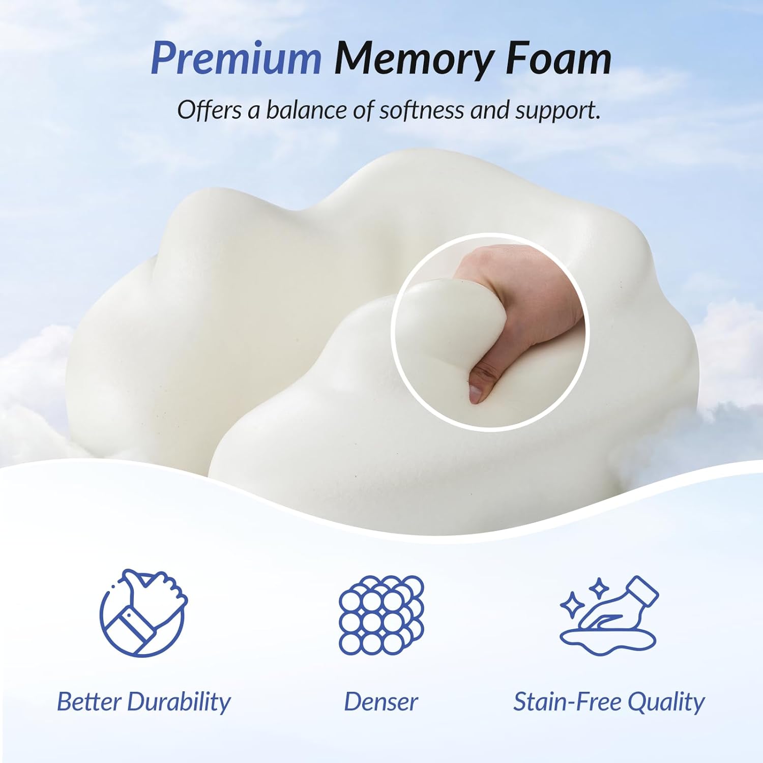 ZIKEE Ergonomic Travel Neck Pillow for Airplane, Dual-Hold Design to Stabilize Head and Neck on Flights, Ear-Free Memory Foam Airplane…