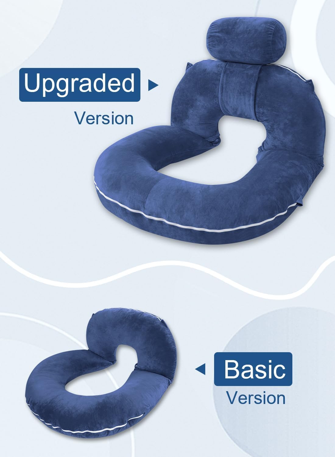 Insen Reading Pillow, Back Pillow for Sitting in Bed for Reading, Nurse & Relax, Reading Pillow for Adults, Moms & Kids, Sit Up Pillow for…