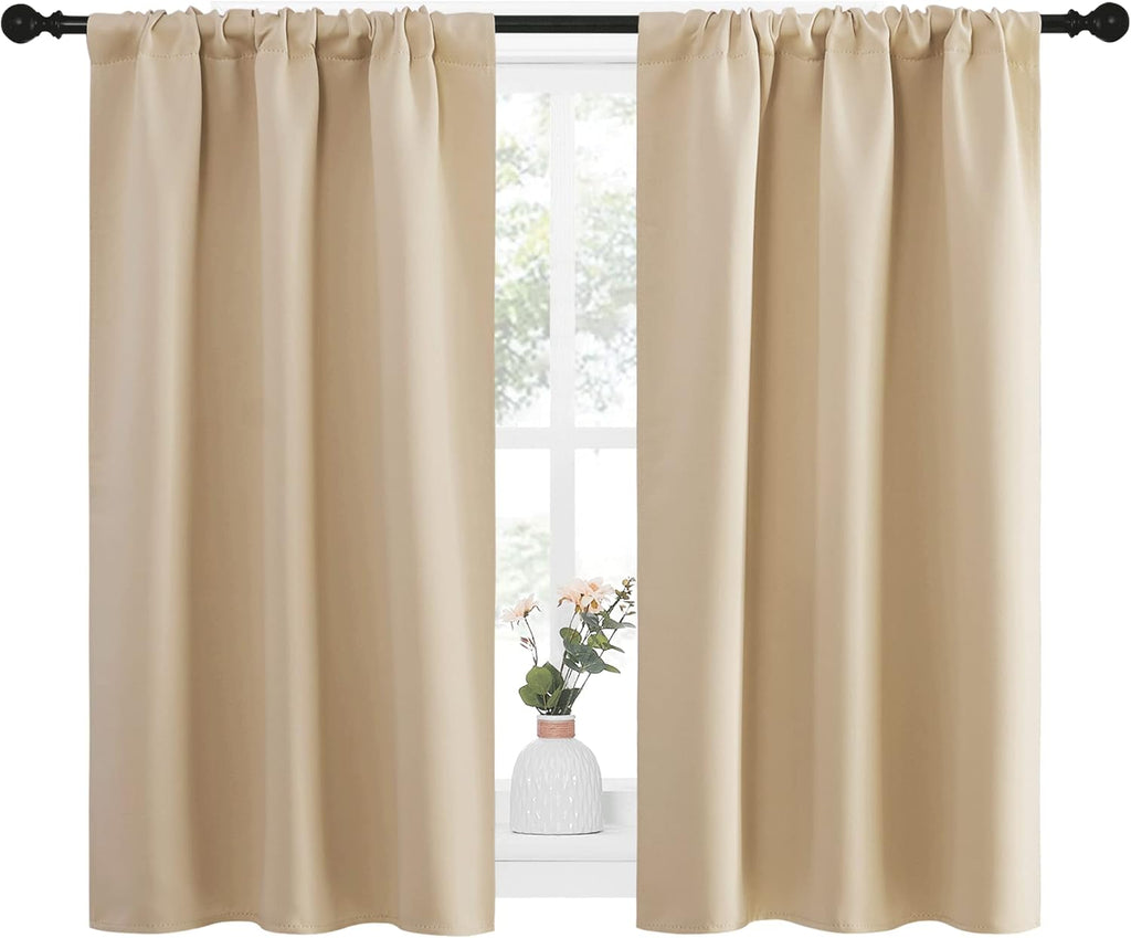 NICETOWN Blackout Room Darkening Curtains - Home Decoration Light & Noise Reducing Thermal Insulated Window Draperies with Rod Pocket Top…