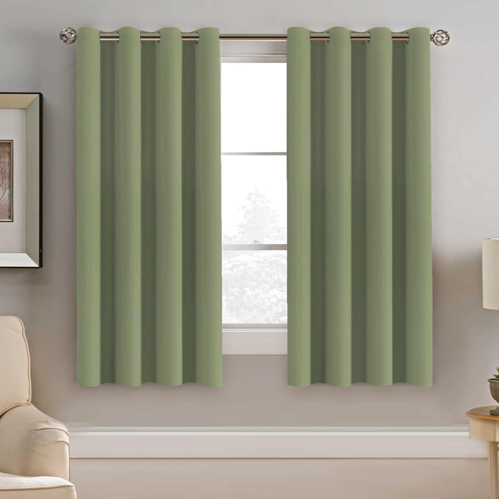 H.VERSAILTEX Blackout Curtain for Living Room Thermal Insulated Window Treatment Curtain Extra Long 63 inch Length Energy Savin…