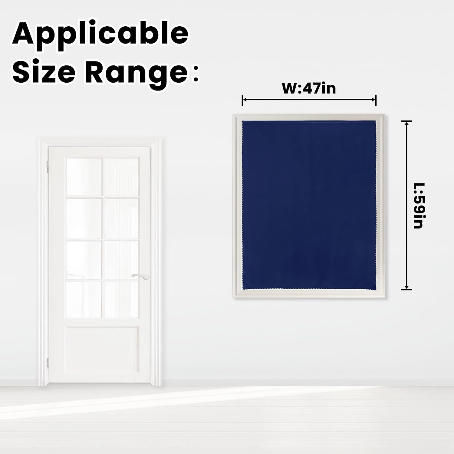 Self Adhesive Portable Blackout Curtains for Bedroom Easy to Install Window Thermal Lnsulated Kitchen Room Darkening Small Window…