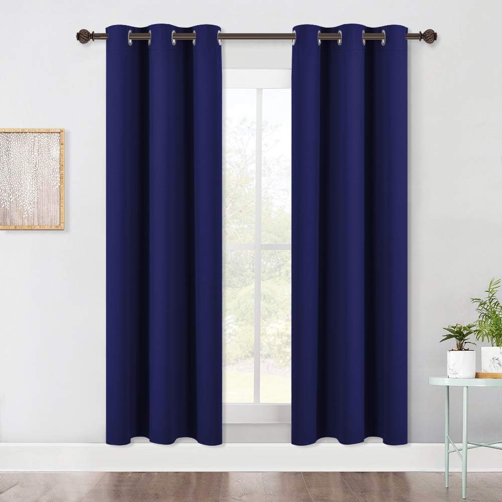 NICETOWN Living Room Blackout Draperies Curtains, Window Treatment Energy Saving Thermal Insulated Solid Grommet Blackout…