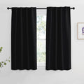 NICETOWN Halloween Blackout Curtains Window Panel Drapes - (Black Color) W34 x L54, Double Panels, Home Decoration Light Blocking Thermal…