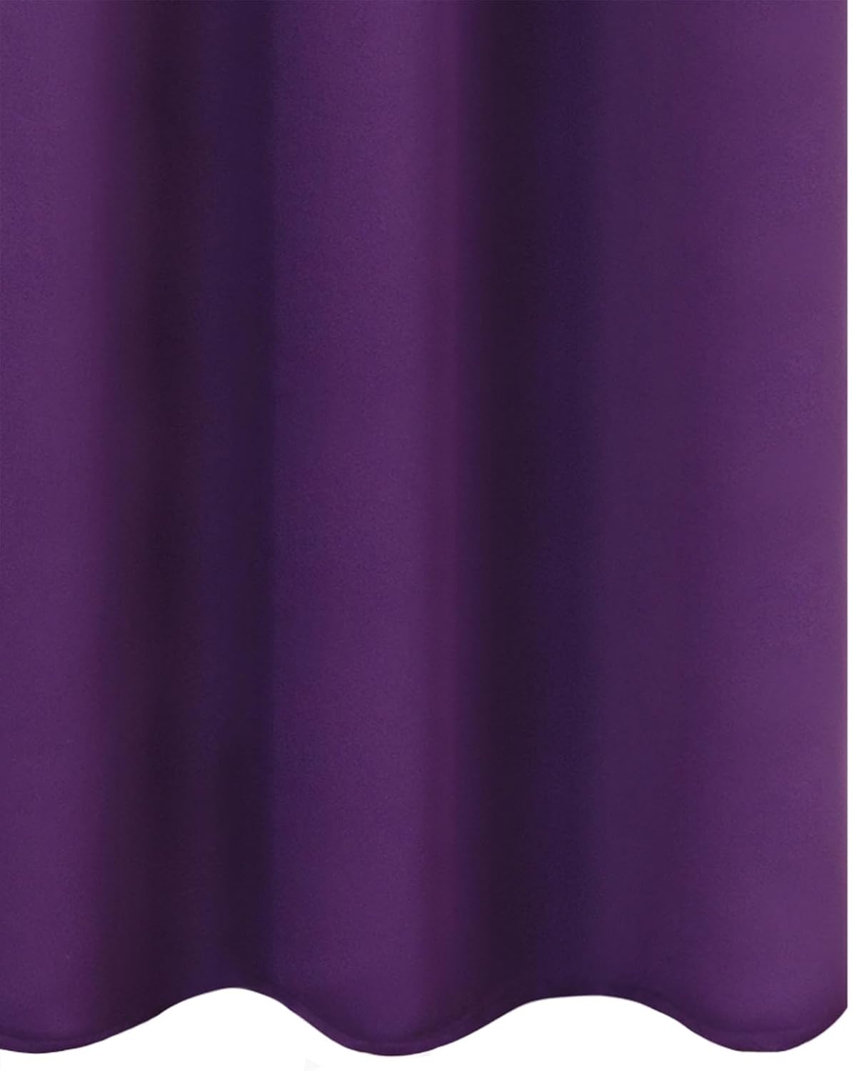 Lemomo Purple Blackout Curtains 42 x 54 Inch Length Set of 2 Panels Grommet Bedroom Curtains for Living Room 54 Inch silver